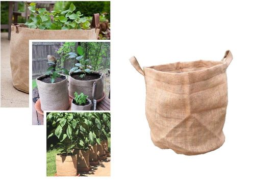 Öko növénytermesztő zsák jutából, 45 cm magas, 40 cm átmérő