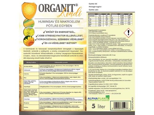 Organit Kondi növénykondícionáló készítmény - 5 liter
