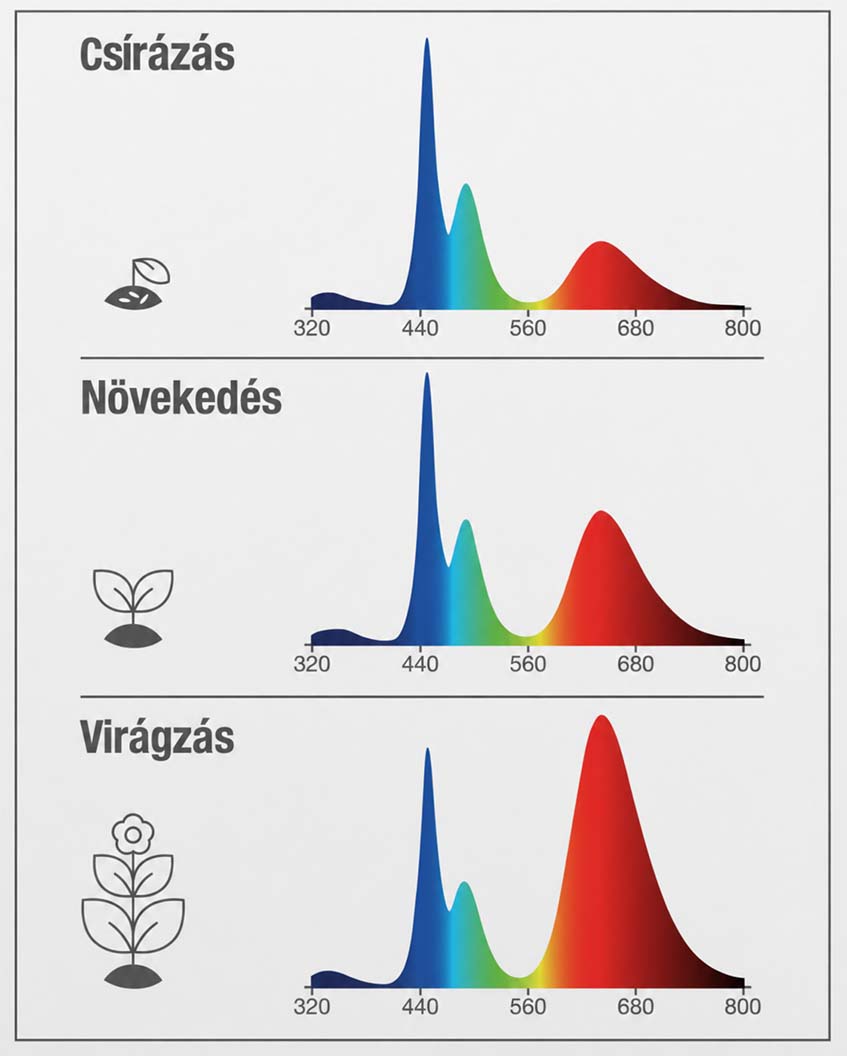 három spektrum mód